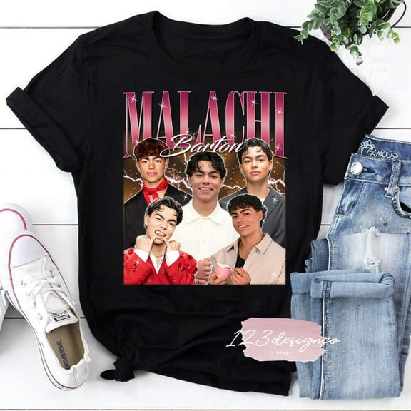 Malachi Barton Bootleg Vintage T-Shirt, Actor Fan Tee, Celebrity Inspired Top, TV Show Merch, Gift for Fans