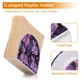 thumbnail image 4 of Purple Rabbits Stars Napkin Holders for Tables Napkin Stand Paper Holder Organizer Tabletop Tissue Box Dispenser, 4 of 8