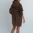 thumbnail image 5 of hotojiny Hoodies Sweatshirt Dress for Women Oversized Casual Pullover Long Sleeve Mini Dresses Cute Solid Trendy Clothes, 5 of 7