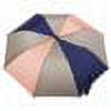 thumbnail image 5 of Totes Recycled Canopy Vented One-Touch Auto Open Golf Rain Umbrella with Sunguard, Gray Navy Rose Pink, 5 of 6