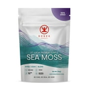 Derek Product - Purple Sea Moss Organic Wildcrafted St. Lucia Detox Thyroid Supplement Rich in Iodine - 4 oz Bag
