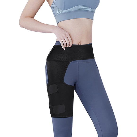 Hip Brace - Sciatica Pain Relief Brace - Thigh Hamstring Compression Support Wrap - Stabilizer for Groin  Hip Flexor  SI Joint for Labral Tear  Bursitis  Sciatic Nerve pain  Arthritis