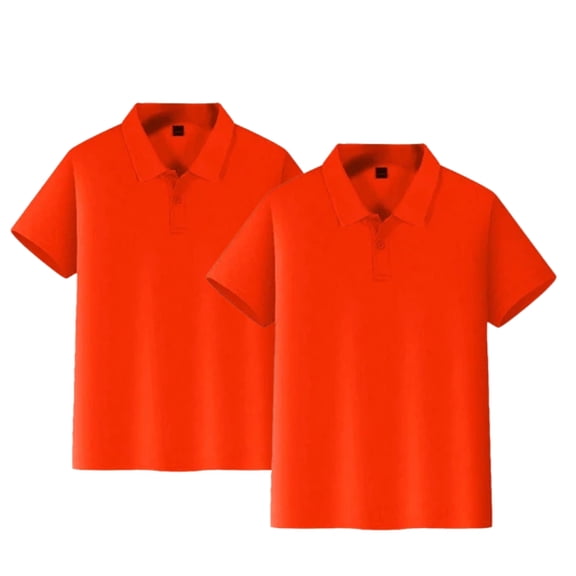 Grblisyd 2 Pack Boys' School Uniform Short Sleeve Polo Shirt Button Closure Moisture Wicking Performance Material Back to School Clothes