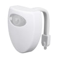 thumbnail image 1 of Mistaha 8-Color Smart Bathroom Toilet Night Light LED Body Motion Activated On/Off Seat Sensor Lamp, 1 of 8