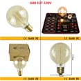 thumbnail image 2 of 40W Edison Bulb Warm White Light Lamp for Home Study Resturat Lighting 220V Models:K Style:G80 winding wire E27, 2 of 8