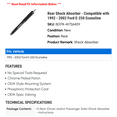 thumbnail image 2 of Rear Shock Absorber - Compatible with 1992 - 2002 Ford E-250 Econoline 1993 1994 1995 1996 1997 1998 1999 2000 2001, 2 of 2