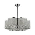 thumbnail image 3 of AFANQI 6 Lights Modern Crystal Chandelier, Silver Semi Flush Mount Ceiling Light Fixture Crystal Ceiling Light for Living Room Dinning Room Kitchen, 3 of 10
