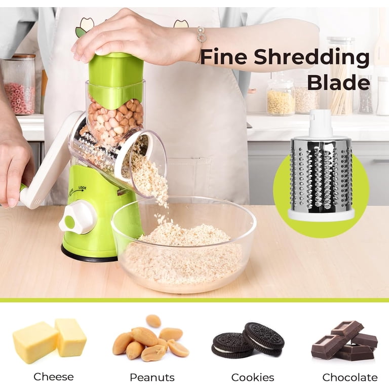 Fil-fresh Rotary Cheese Grater with 3 Interchangeable Drum Blades photo 5
