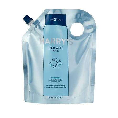 Harry's Men's Cleansing Body Wash Refill Pouch, Wildlands Scent, 36 fl oz