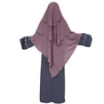 thumbnail image 2 of Women's Solid Color Crinkled Hat With Muslim Ethnic Hijab, 2 of 4