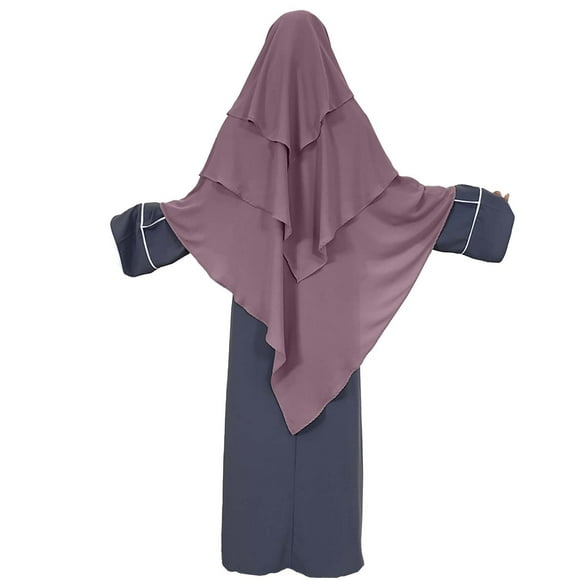 Outfmvch Head Scarves for Chemo,Head Wraps for Women Turbans for Women Solid Color Crinkled Hat with Muslim Ethnic Hijab Chemo Headwear for Women Hair Scarf Purple A