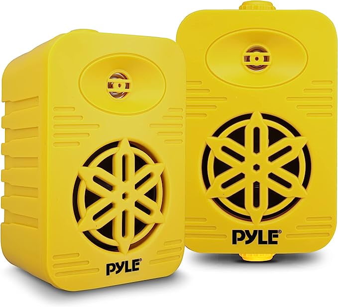 Pyle Indoor Outdoor Speakers 500 Watt Dual Waterproof 5.25"2Way Full
