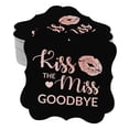 thumbnail image 1 of Inkdotpot Pack Of 50 Real Rose Gold Foil Bracket Shape Paper Tags Kiss The Miss Goodbye Bridal Shower Favor Hang Tags, 1 of 7