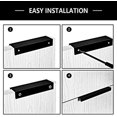thumbnail image 5 of Lot of 10 Black Handle Black Furniture Handle - Invisible Handle Black Kitchen Furniture Handle Matte Black Furniture Handle in Aluminum Alloy Center Distance, 5 of 5