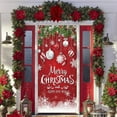 thumbnail image 5 of Santa Claus Door Frame Banner, Funny Merry Christmas Door Covers for Front Doors Decorative, Fall Doors Cover with Reindeer, Indoor and Outdoor Xmas Holiday Party Decor 180.7"x35.4", 5 of 9