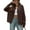 Coffee, variant on Women's Solid Color Round Neck Bat-Sleeve Knitted Cardigan Button Sweater for Fall Winter Unique Sleeve Designs,Gray,M