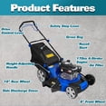 thumbnail image 3 of ANLIBATT 22 In Gas Lawn Mower Self-Propelled 170cc 4 Cycle Engine, Lawnmower with 3 in 1 Cutting 7 Position Height Adjustment for Gardening Soil, 3 of 11
