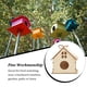 thumbnail image 5 of Billuyoard Caja de comedero de pájaros de madera, suministros para mascotas, casa de pájaros colgante decorativa hecha a mano montada en la pared para Artesanía Tipo 2 Billuyoard HA063097-02, 5 of 6