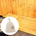 thumbnail image 3 of Almencla Sauna Banya Wool Hat Hats Natural Russian Bath Spa Head Protection E StyleB 5, 3 of 8