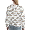 thumbnail image 7 of Daiia Indian Elephant Pattern Women's Fashion Hoodies & Sweatshirts with Kangaroo Pocket Hooded Sweatshirt with Eye-catching Drawstrings-Small, 7 of 7