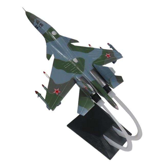 1/72 avión SU34 Fighter modelo de juguete simulación avión modelo con soporte modelos de avión en miniatura para mesa hogar recuerdo estantes CUTICAT Figuras de aviones de combate