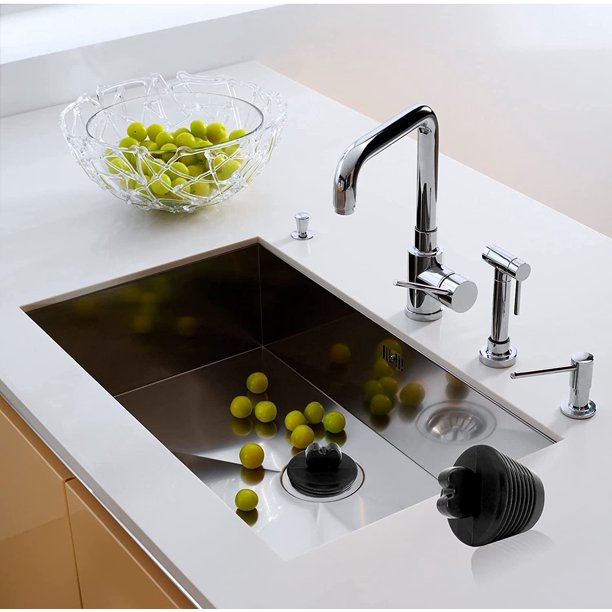Tapones de drenaje universales Tapón de bañera universal Tapón de bañera en forma de corazón para fregadero de cocina Fregadero de baño 4.5 * 2.9 * 2.9 cm Negro 3 piezas ShuxiuWang 8390611186128