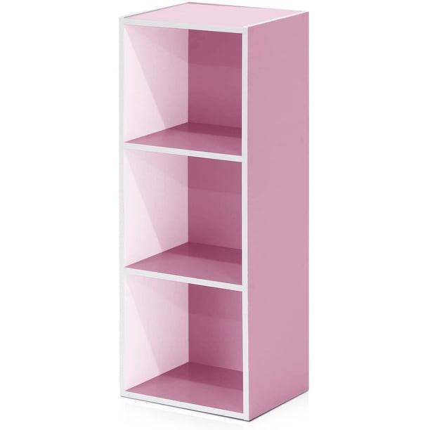 Estantería Abierta Reversible de 11 Cubos, Blanco con Verde