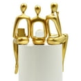 thumbnail image 2 of Adam & Friends Home Decor Shelf Sitters, Thinker, Fortune Teller, Reader Sculpture | 3-Piece | Gold, 2 of 5