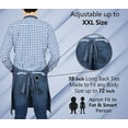 thumbnail image 6 of Ruvanti Aprons for Men, Women with Pockets Cotton Enrich Durable Large XXL size for Kitchen, Workshop, BBQ, Chef Apron, 6 of 6