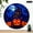 10x10in, variant on BCIIG 1pc Blue Moon Jack O Lantern Manor Theme Wooden Wall Clock, 10 inch Round Wooden Wall Clock Perfect for Decorating Living Rooms, Kitchens, Dorms, And As Practical Everyday Gifts