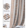 thumbnail image 3 of Orange Stripe Kitchen Curtains Modern Abstract Art Vertical Stripes Beige Cafe Short Curtains for Bathroom Blackout Window Curtain Small Window Treatment Drapes for Bedroom Living Room 42"x45"x2, 3 of 9