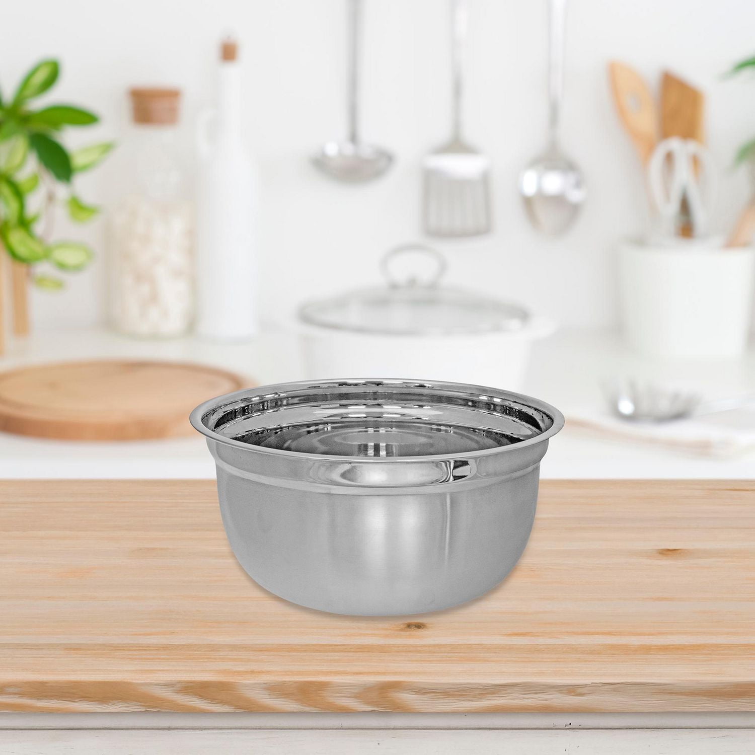 IH Casa Decor Stainless Steel German Mixing Bowl 8.50" - Set of 2