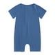 thumbnail image 4 of Gibobby Ropa Para Bebe de verano para niño y niña, sin mangas, de Color sólido, ropa cómoda para el , trajes con cremallera(Azul, 0-3 Meses), 4 of 5