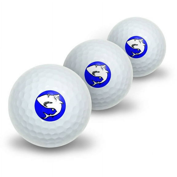 Shark Novelty Golf Balls, 3pk