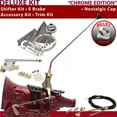 thumbnail image 1 of American Shifter  700R4 Shifter Kit Chrome 23 in. E Brake Cable Trim Kit for F496C, 1 of 1