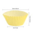 thumbnail image 2 of Papelitos para Hornear TRUSBER 100 unidades Moldes de Papel Amarillos para Muffins, 2 of 8