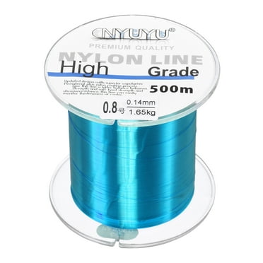 Uxcell 547Yard 3Lb Fluorocarbon Coated Monofilament Nylon Fishing Line Sky Blue