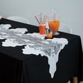 thumbnail image 2 of Fabric Spiderweb Table Runner, White, 80" x 20", Halloween by Way To Celebrate, 2 of 8
