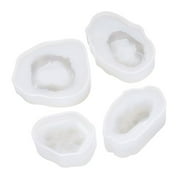 HGYCPP DIY Natural Stone Resin Mold Crystal Quartz Rock Cluster Geode Druzy Gem Pendant Silicone Mold Resin Jewelry Making Tool