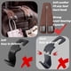 thumbnail image 2 of 2 Uds. Gancho Doble para Respaldo de Asiento de Coche, Gancho para Respaldo de Asiento Personalizado para Accesorios de Vehículos, Colgador de Gancho de Metal Interior Negro, 2 of 5