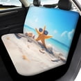 thumbnail image 4 of Pzuqiu Starfish Automotive Vehicle Cushion Full Set Car Seat Covers Interior Accessories Polyester Car Seat Covers Full Set Fit for Truck Trucks, 4 of 10