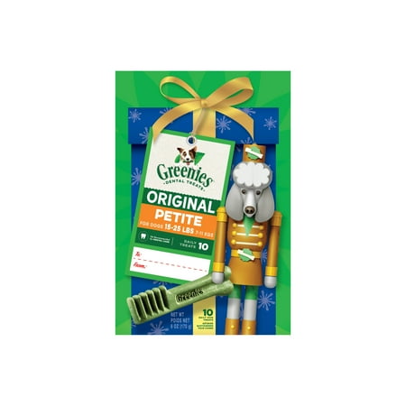 Greenies Original Flavor Petite Size Holiday Treats For Dogs, 6 Oz Pack (10-Count)
