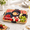 1 Compartments, variant on Portable Charcuteried With Lid Cheese Veggie & Snack Tray