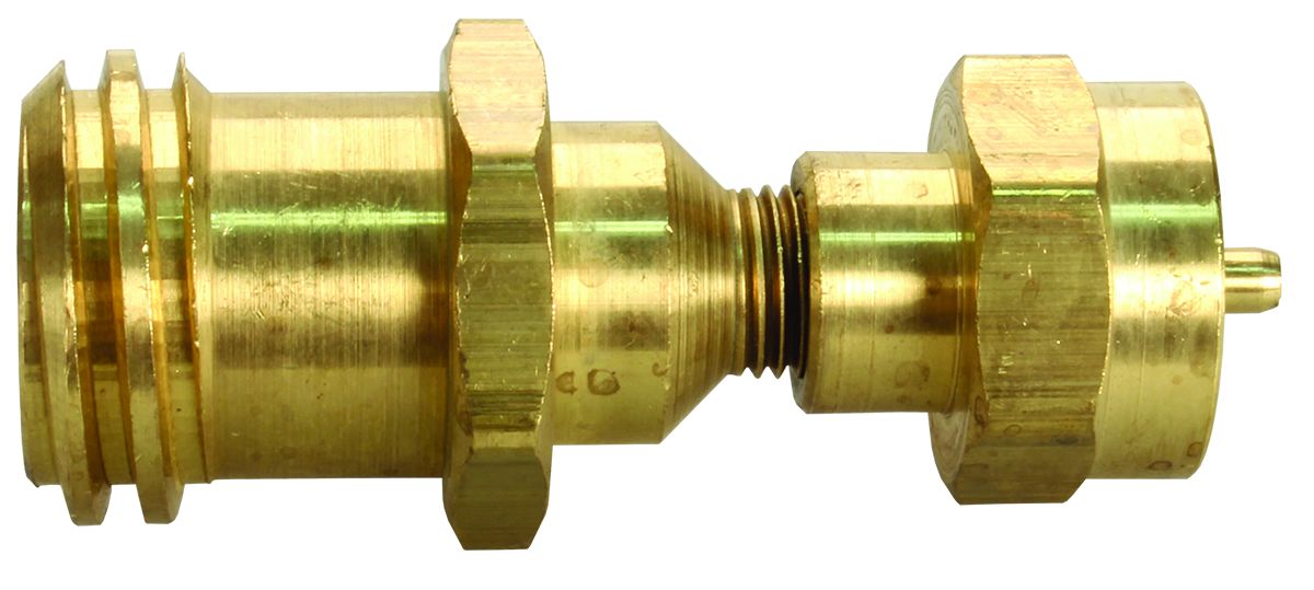 JR Products 07-30205 Emergency Gas Cylinder Adapter for RV POL Hose Connection