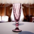 thumbnail image 2 of Juego de 6 Copas de Cristal Labrado Vintage, Copas de Vino y Champagne, Color Púrpura, 170 ml, 2 of 5