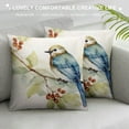 thumbnail image 3 of JEUXUS  Throw Pillow Covers Fall Farmhouse Birds Leaves Print Green Decorative Pillows for Couch Outdoor Pillows Case, for Living Room Bedroom Cushion Covers for Home Decor, 3 of 5