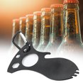 thumbnail image 2 of Abridor de botellas, destornillador y mosquetón en un llavero multiherramienta de acero inoxidable, 2 of 8
