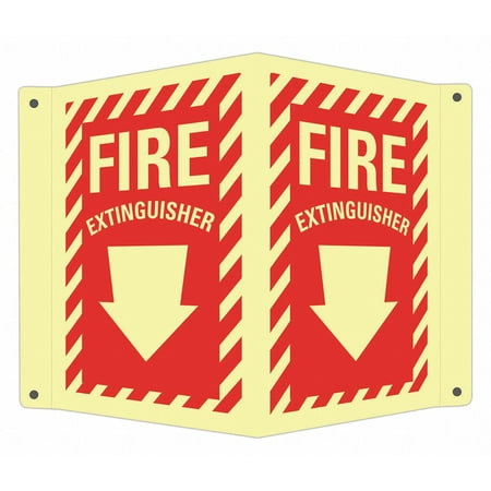 

Lyle Fire Extinguisher Sign 10x12in Aluminum LCVB-0041-GA_7x10