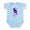 Sky Blue, variant on CafePress - Batik Cat One Side Infant Bodysuit - Baby Light Bodysuit, Size Newborn - 24 Months