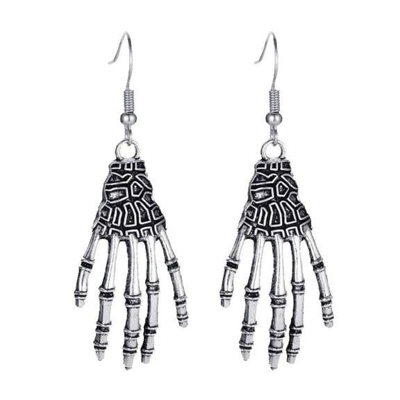 SUSHANG Vintage Skull Earrings Halloween Earrings Simple Retro Skeleton Bat Earrings Made with Vintage Feel Earrings